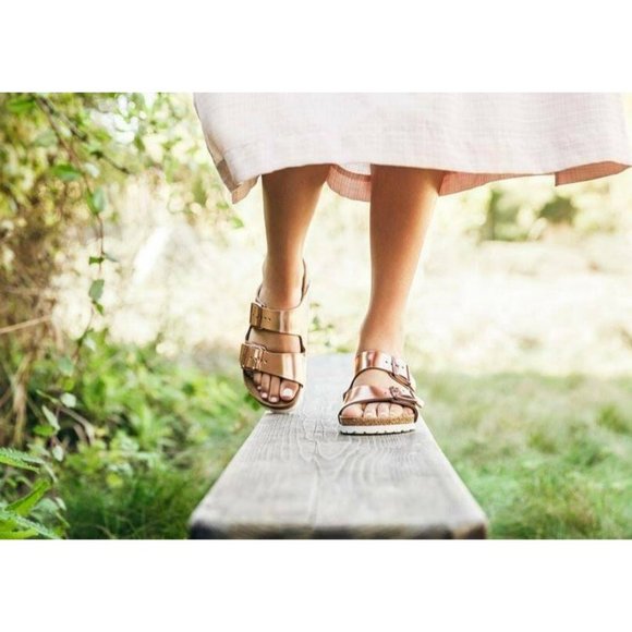rose gold birkenstock